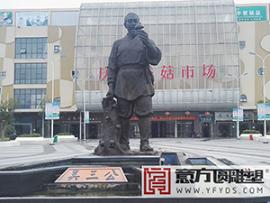 香菇祖师吴三公铸铜塑像